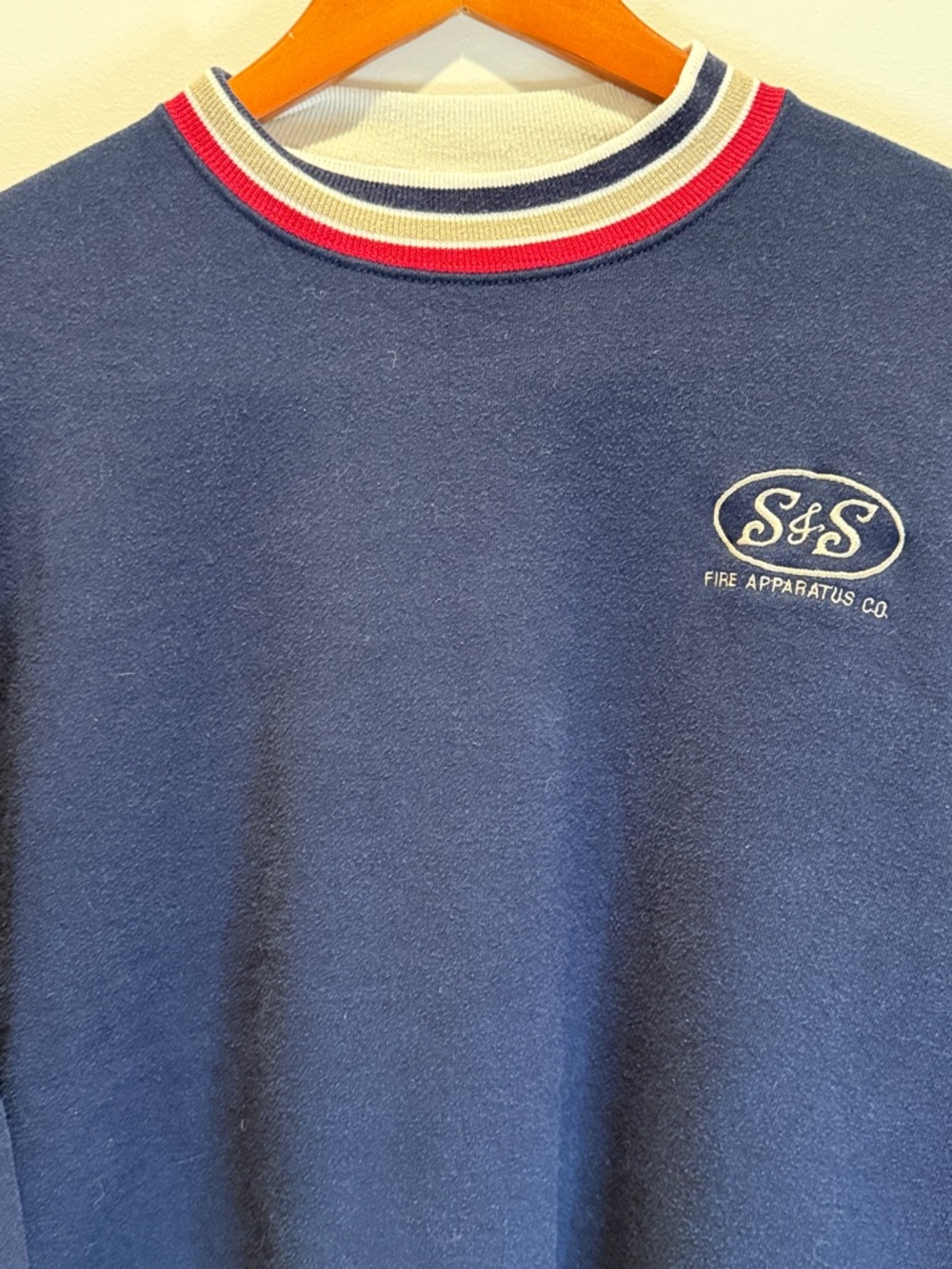 Jerzees Super Sweats Vintage Crewneck S&S Fire Apparatus Made in USA XL